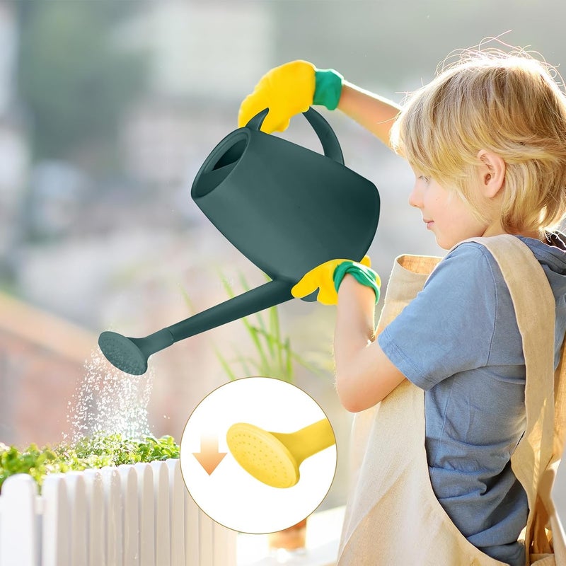 VKPLITE Plant Watering Can - Plastic Indoor and Outdoor - 1/2 Gallon - Blackish Green - Image 5